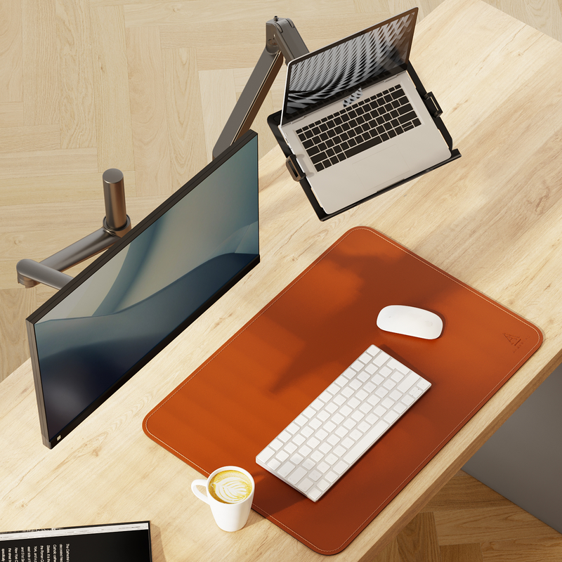 Alberenz® Brazo para Laptop con Resorte de Gas - Gris Oscuro