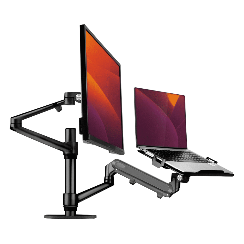 Alberenz® Laptop Monitorarm mit Gasfeder schwarz
