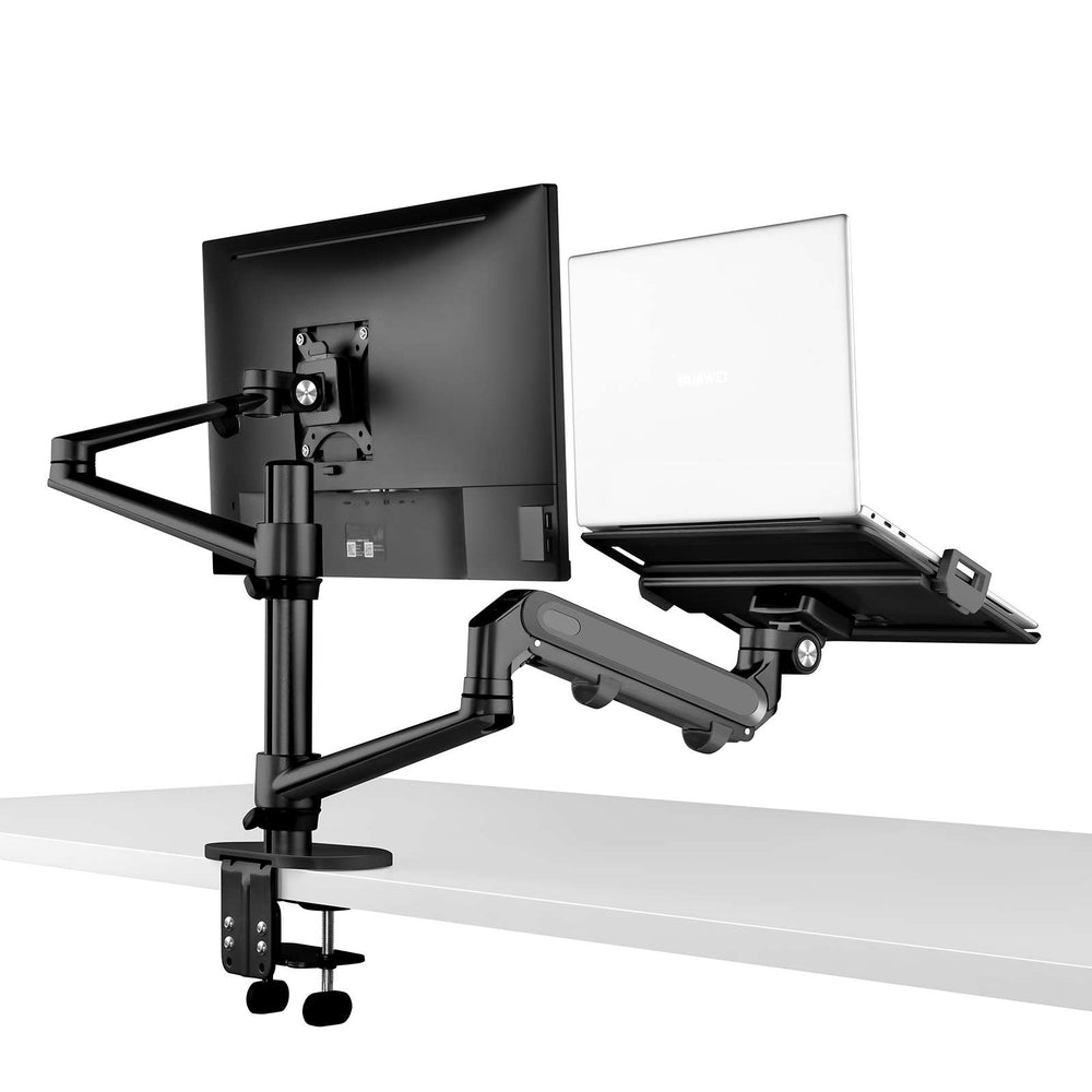 Alberenz® Laptop Monitorarm mit Gasfeder schwarz