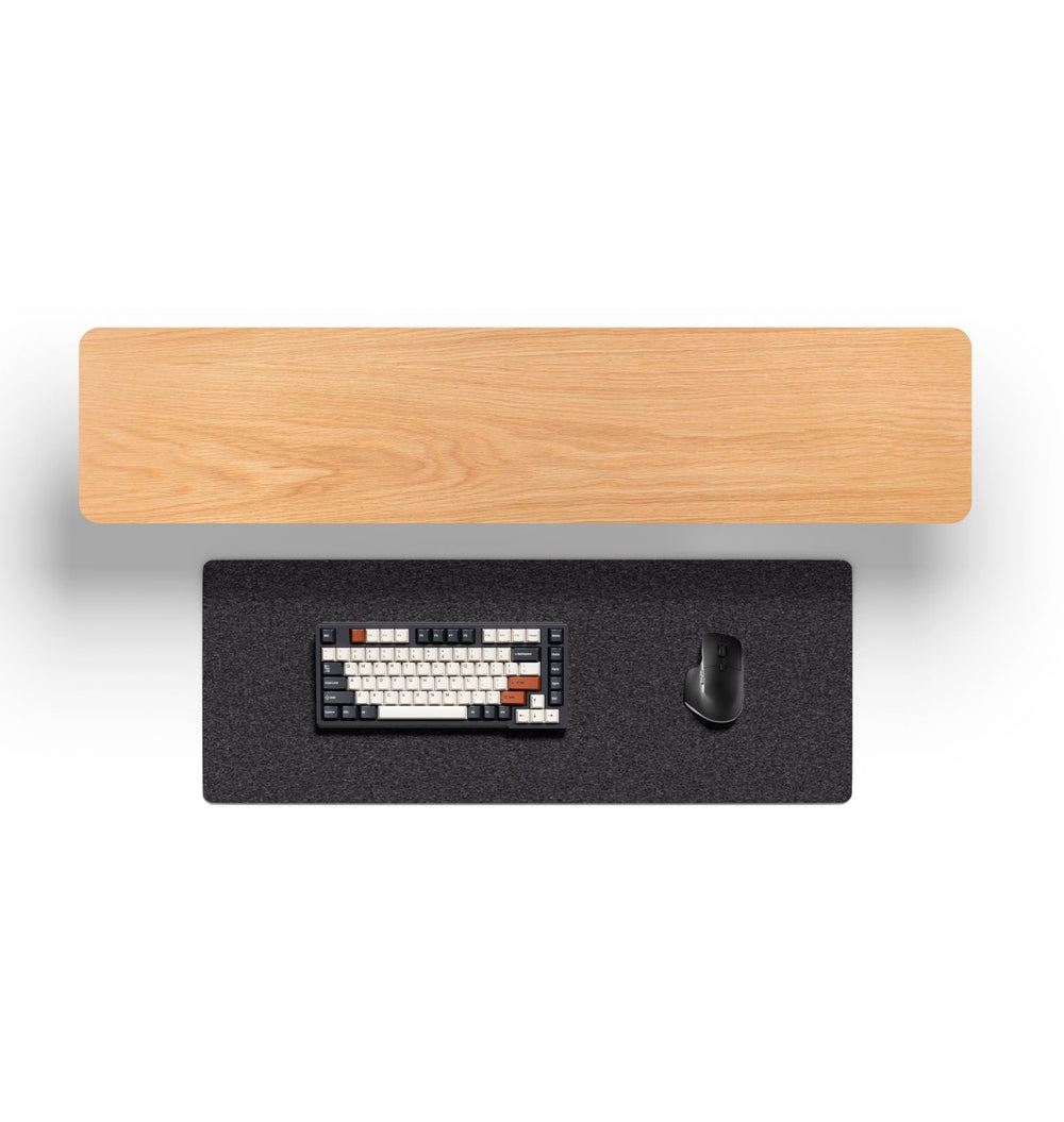 Alberenz® Rehausseur d'écran en bois de chêne - 2 moniteurs