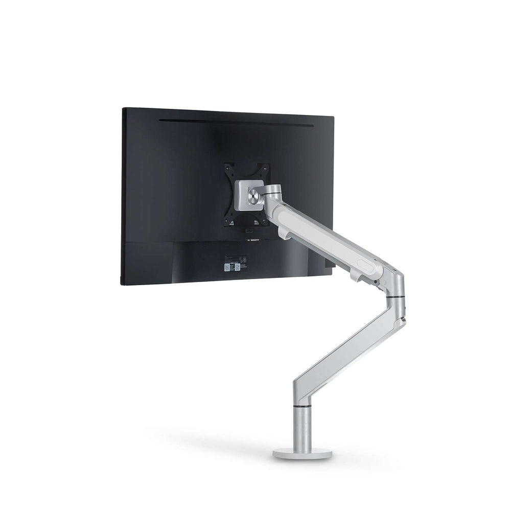 Alberenz® Bras Articulé à Ressort à Gaz pour Moniteur Unique Argent