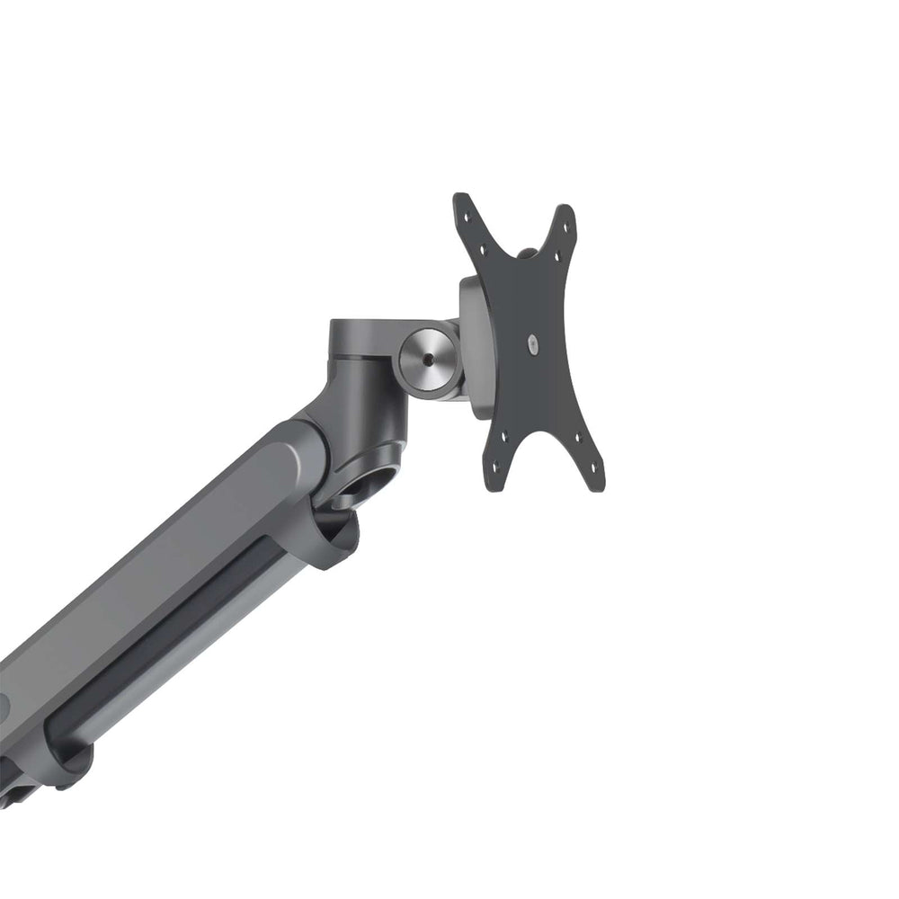 Alberenz® Doppel Monitorarm mit Gasfeder Dunkelgrau