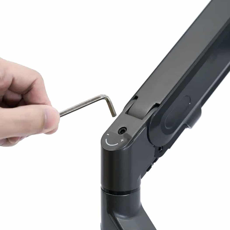Alberenz® Braccio per Laptop a Molla a Gas - Grigio Scuro