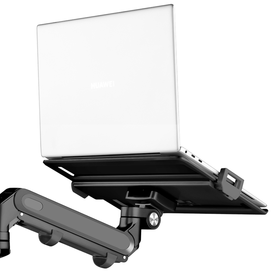 Alberenz® laptop monitorarm met gasveer zwart