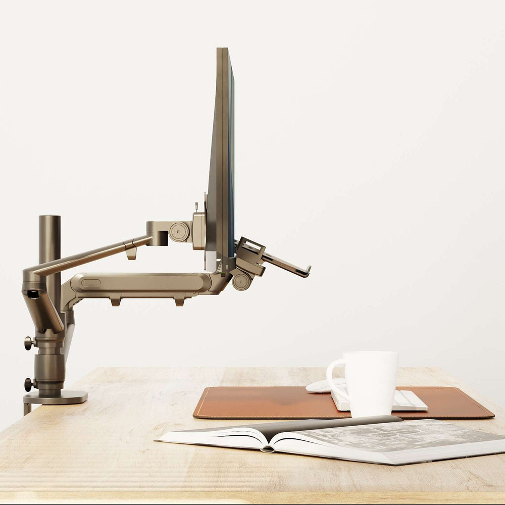 Alberenz® laptop monitorarm met gasveer zwart