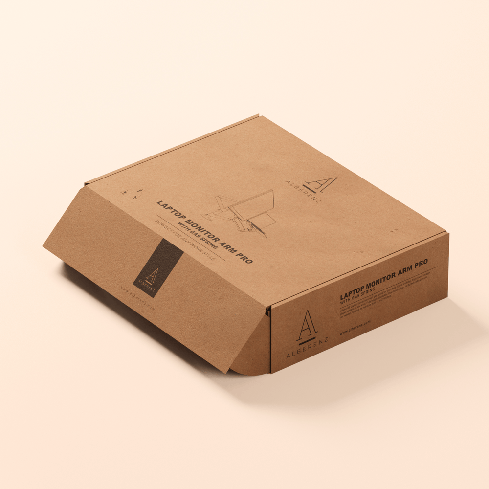 Alberenz® laptop monitorarm met gasveer zwart
