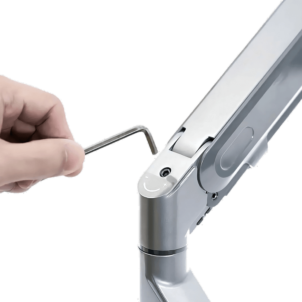Alberenz® laptop monitorarm met gasveer zilver