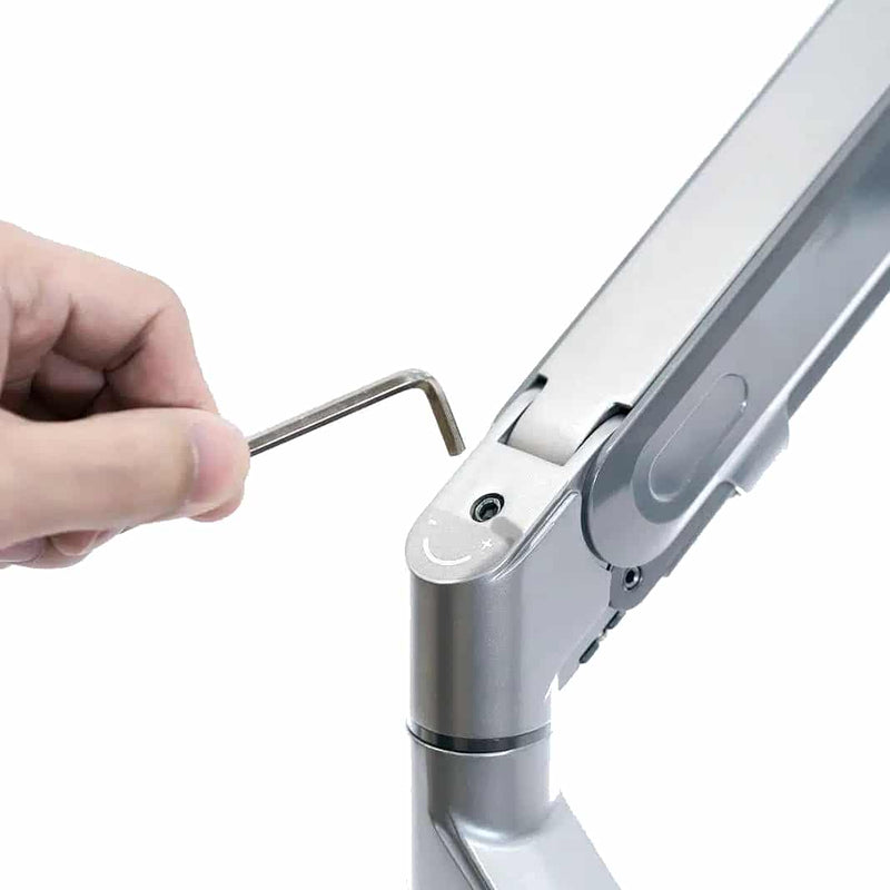 Alberenz® laptop monitorarm met gasveer zilver