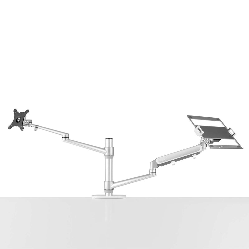 Alberenz® laptop monitorarm met gasveer zilver