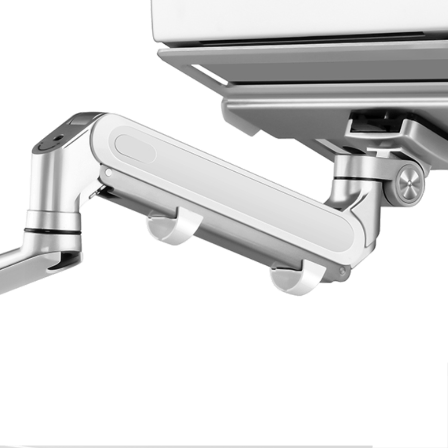 Alberenz® laptop monitorarm met gasveer zilver