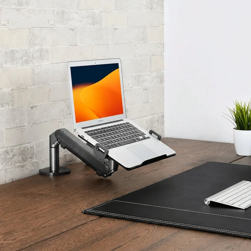 Alberenz® Braccio per Laptop a Molla a Gas - Grigio Scuro