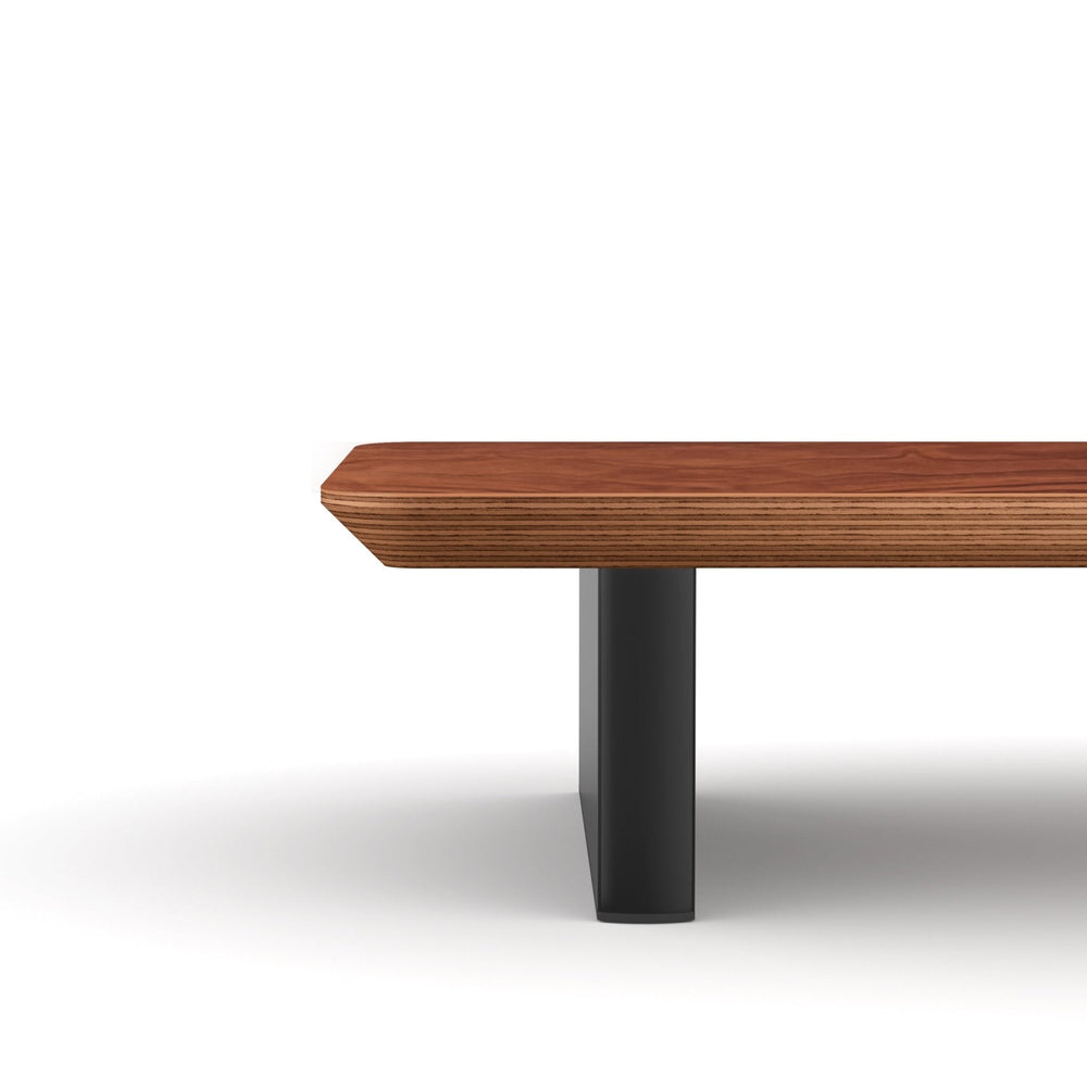 Alberenz® Rehausseur d'écran en bois de noyer - 1 moniteur