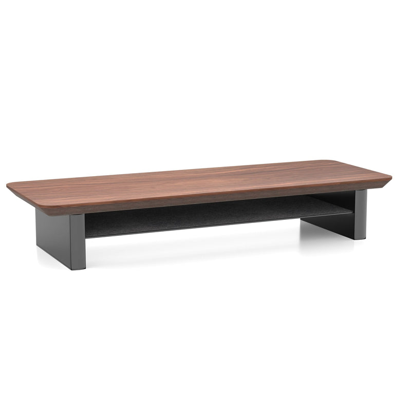 Alberenz® Rehausseur d'écran en bois de noyer - 1 moniteur
