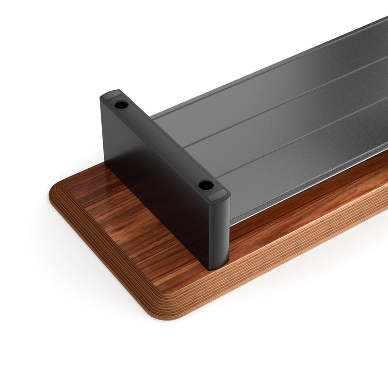 Alberenz® Rehausseur d'écran en bois de noyer - 1 moniteur