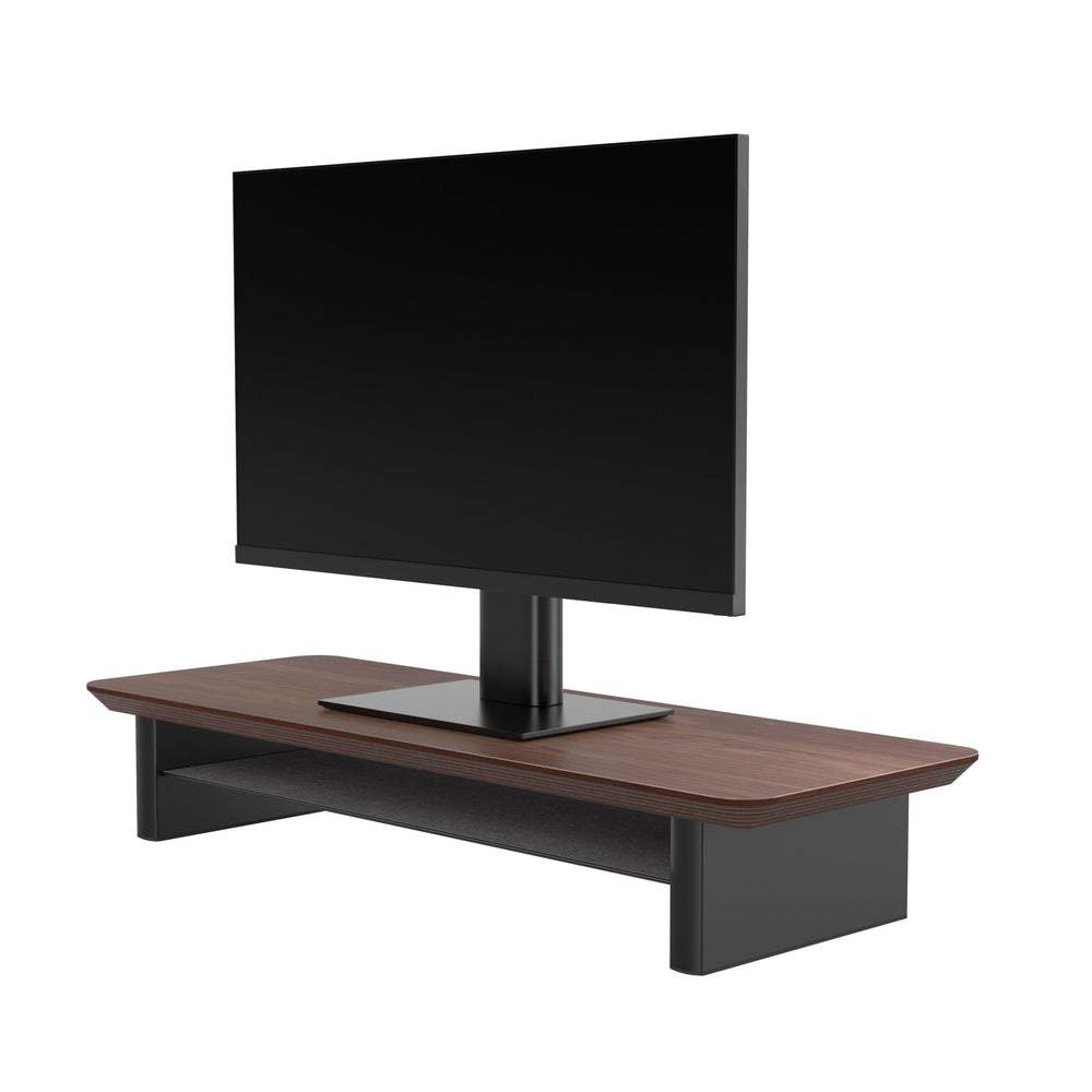 Alberenz® Rehausseur d'écran en bois de noyer - 1 moniteur