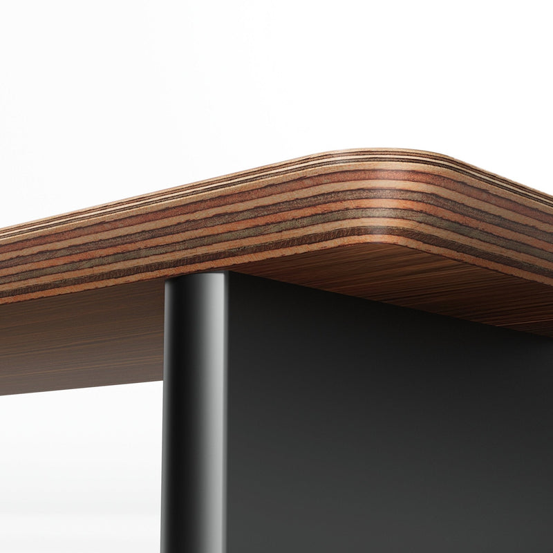 Alberenz® Rehausseur d'écran en bois de noyer - 1 moniteur