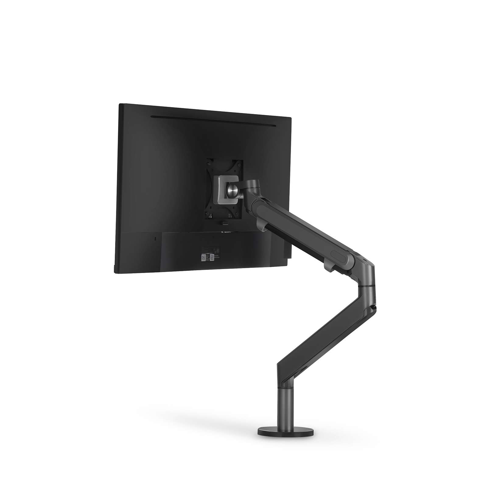 Single Monitor Arm Gas Spring Dark Gray - Alberenz -